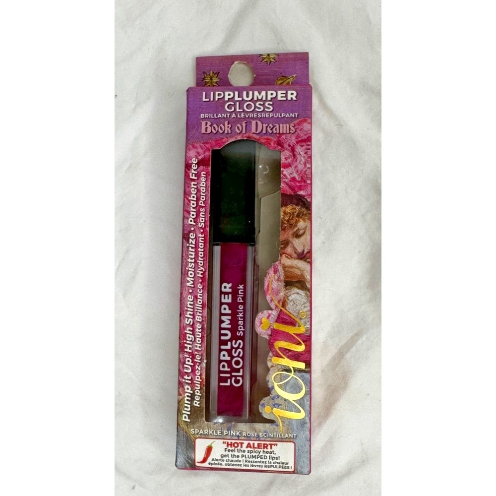 Ioni Book Of Dreams Lip Plumper Lip Gloss Sparkle Pink-Brand NIB